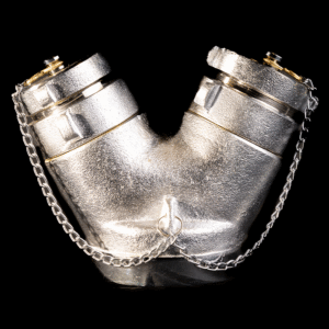 Toma Siamesa Cromada Nacional